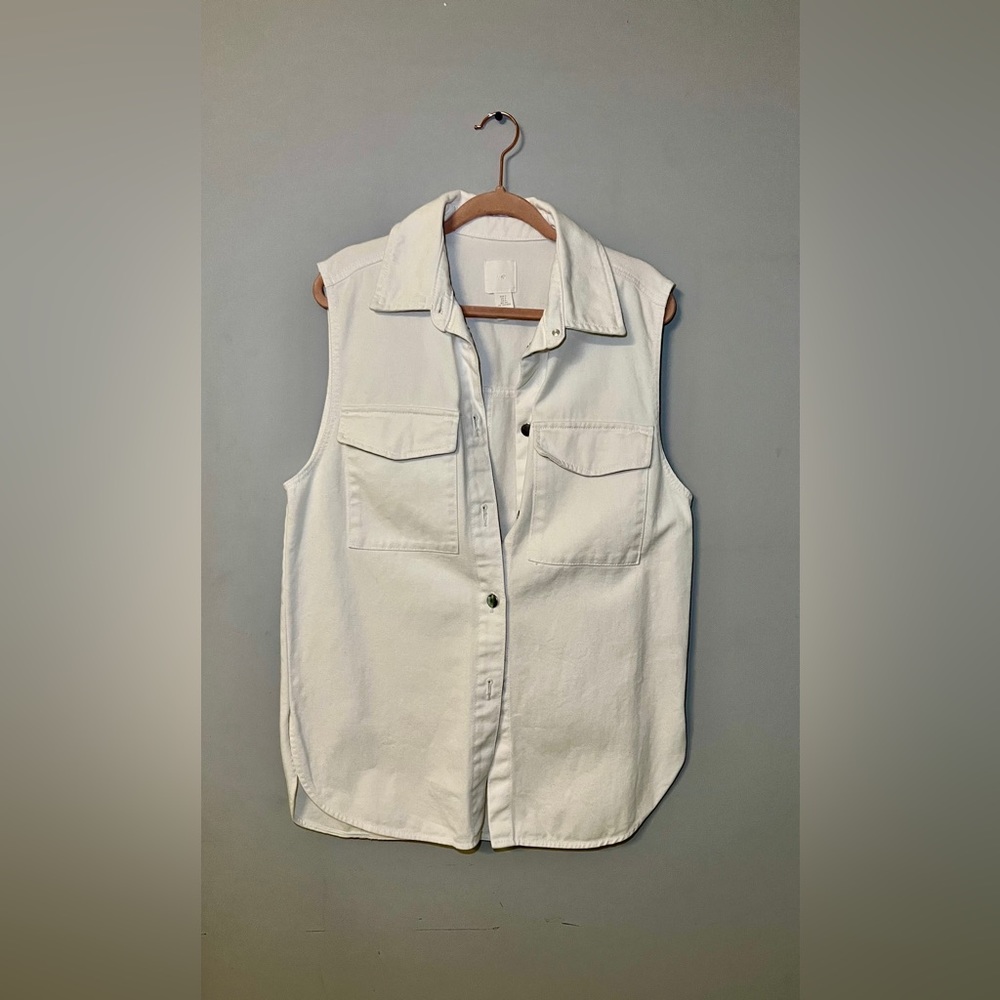 White jean jacket